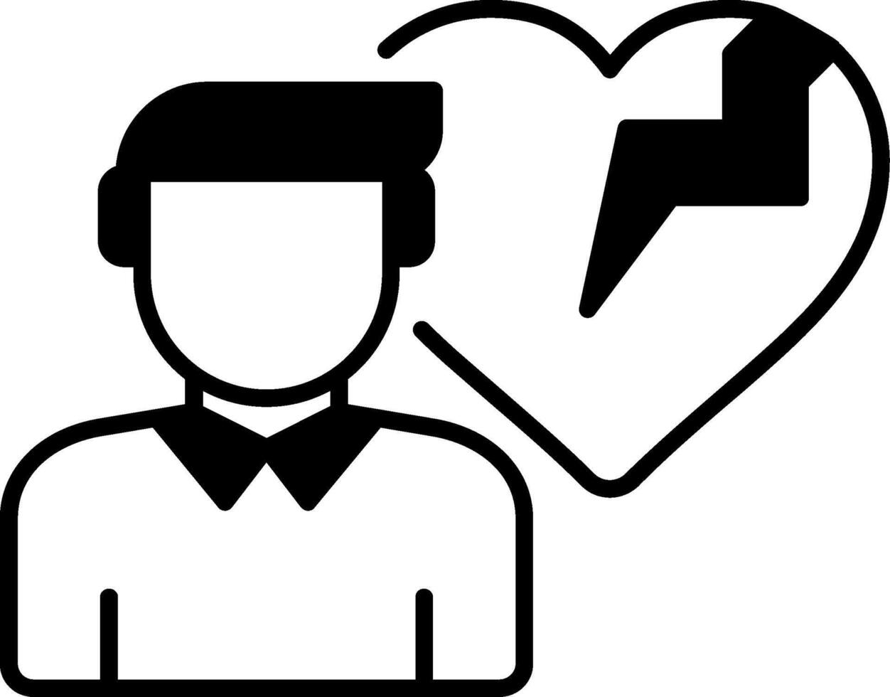 LoneGlyphss Support Glyph Icon vector
