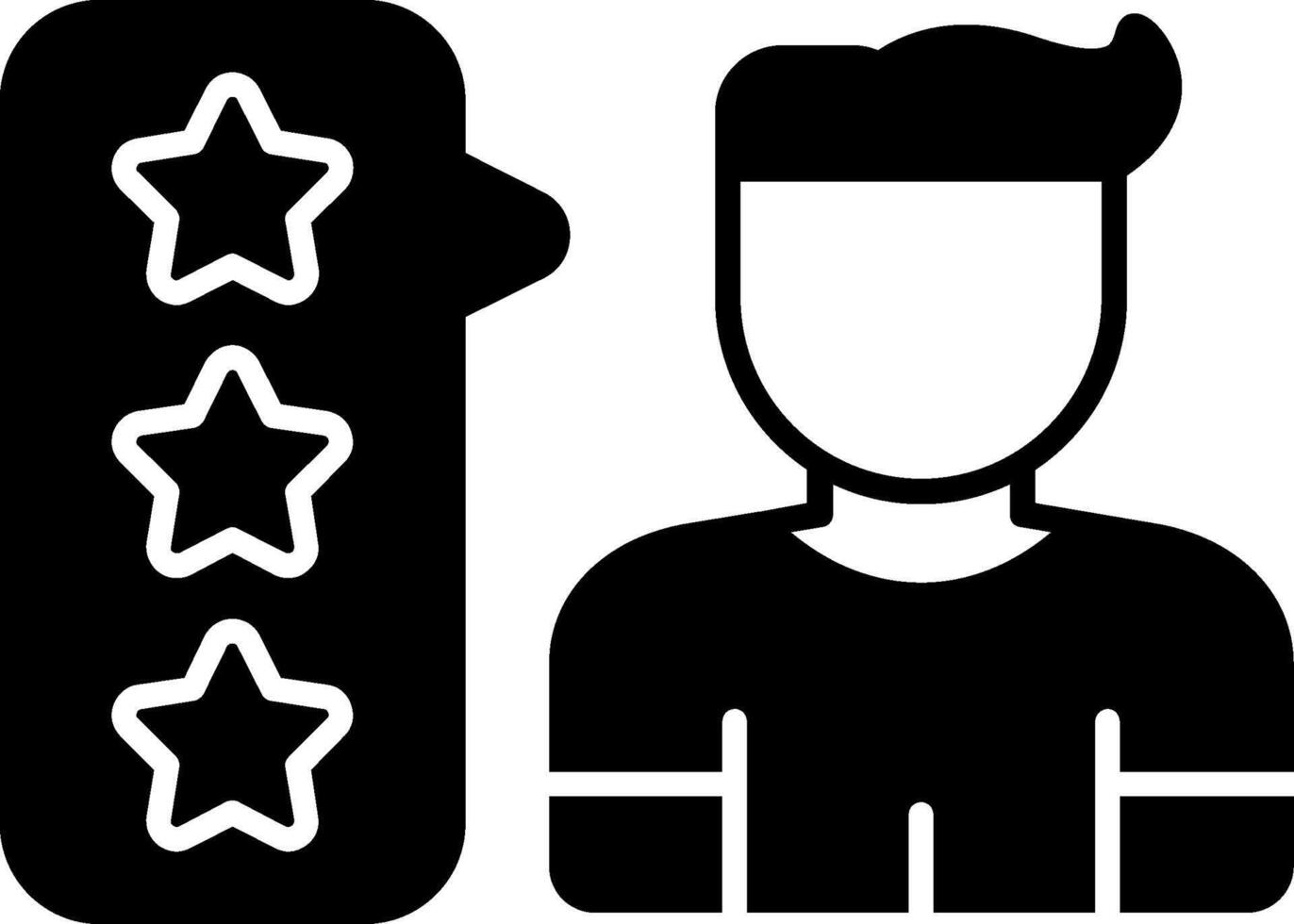 User Comment Glyph Icon vector