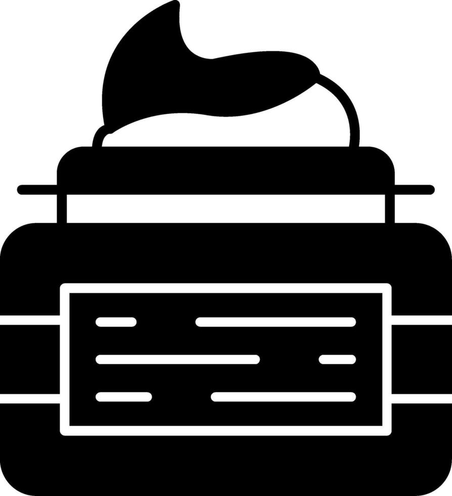 Body Butter Glyph Icon vector