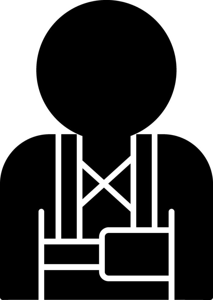 Safety Harness Glyph Icon vector