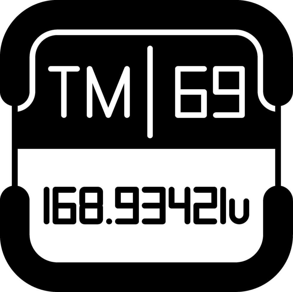 Thulium Periodic Table Element vector