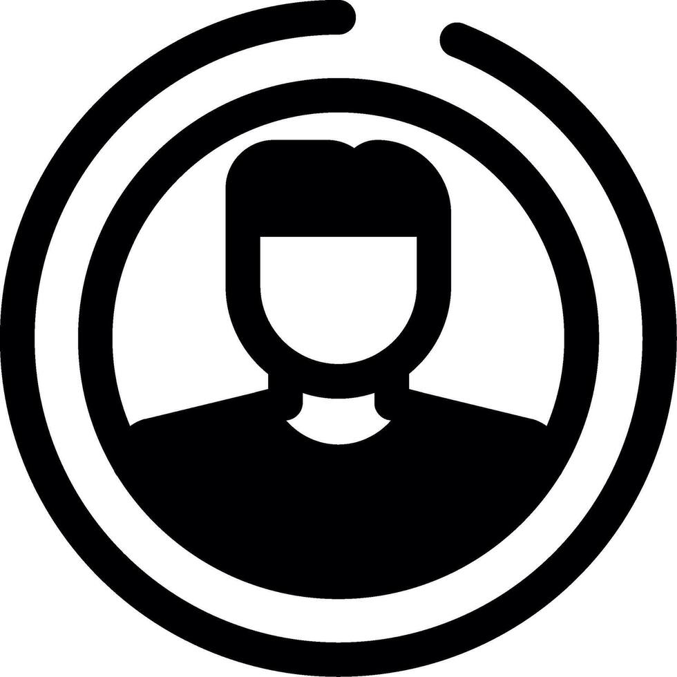 User Glyph Icon vector