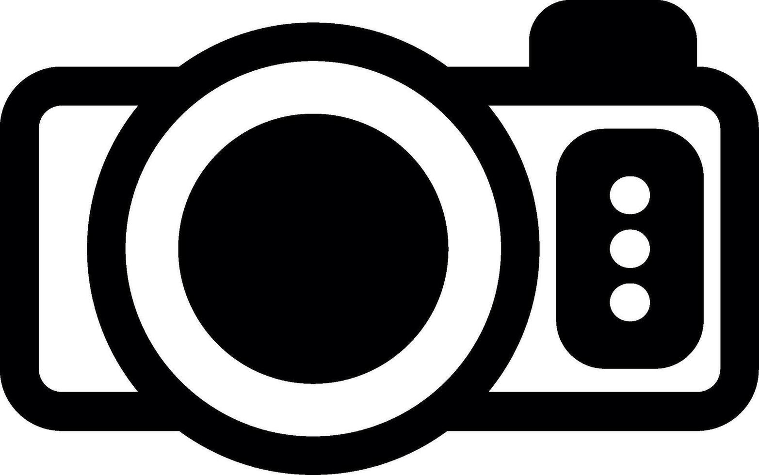Camera Glyph Icon vector
