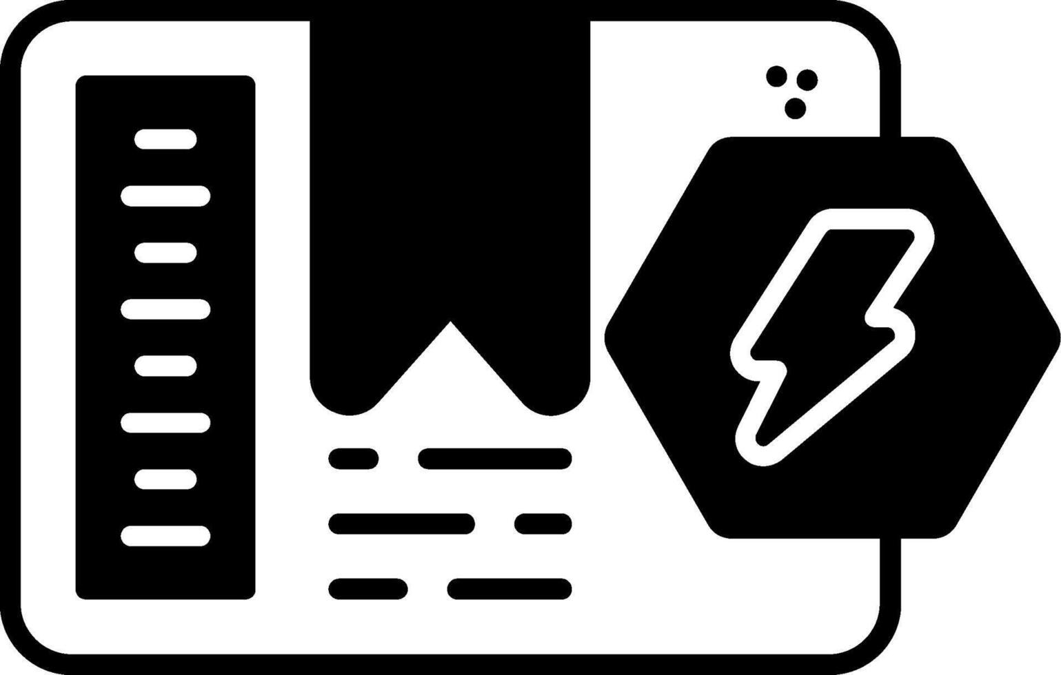 Shock Indicator Glyph Icon vector