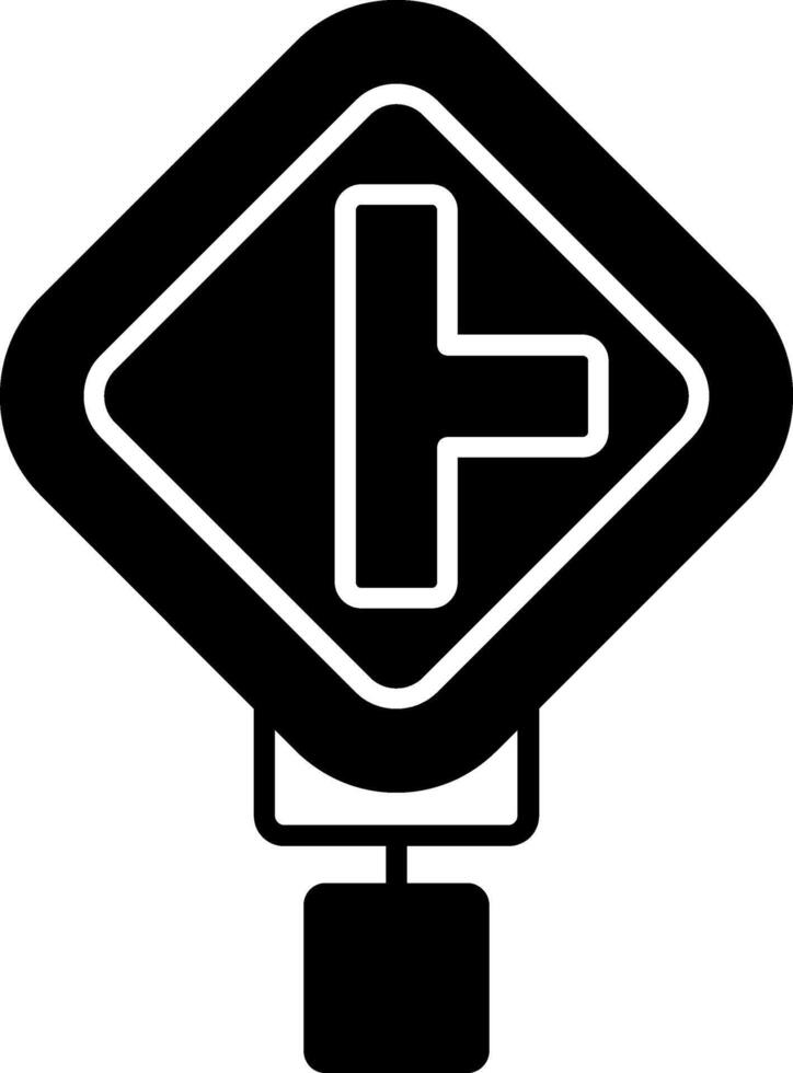 Side Road Glyph Icon vector