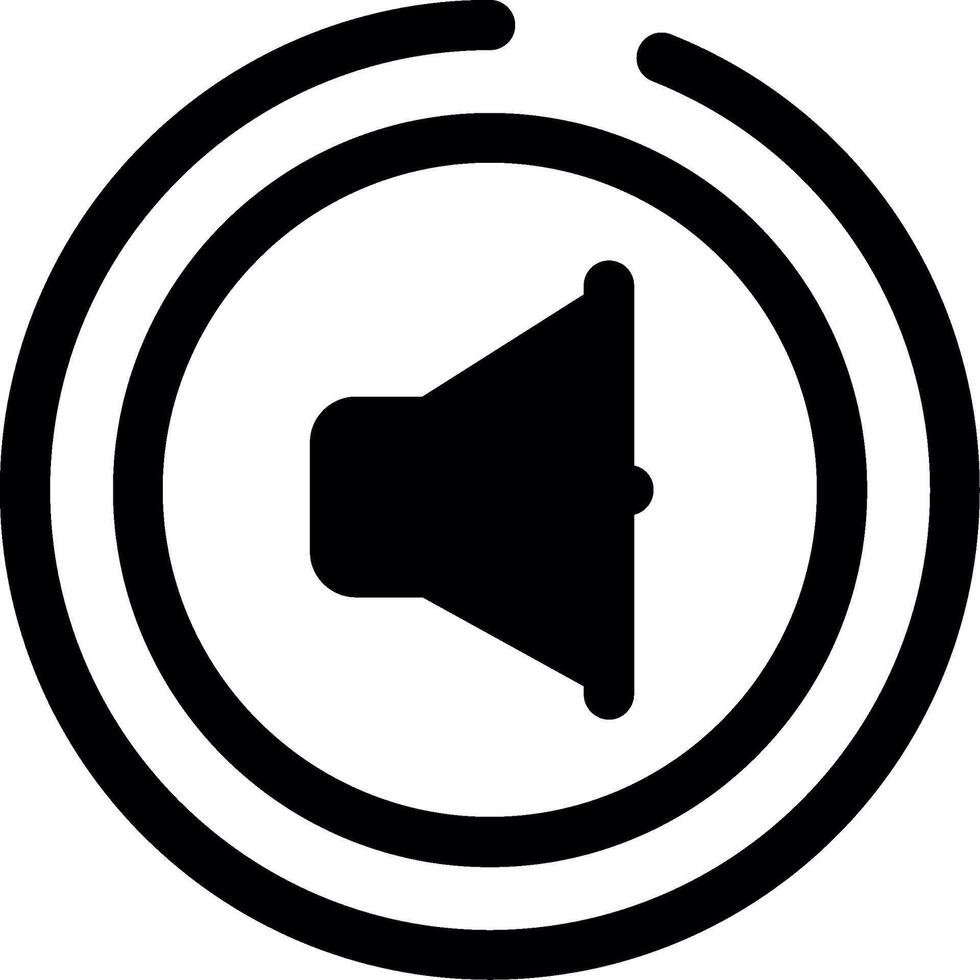 Volume Glyph Icon vector