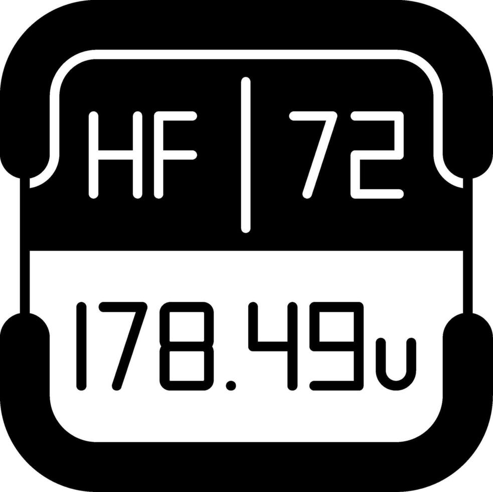 Hafnium Periodic Table Element vector