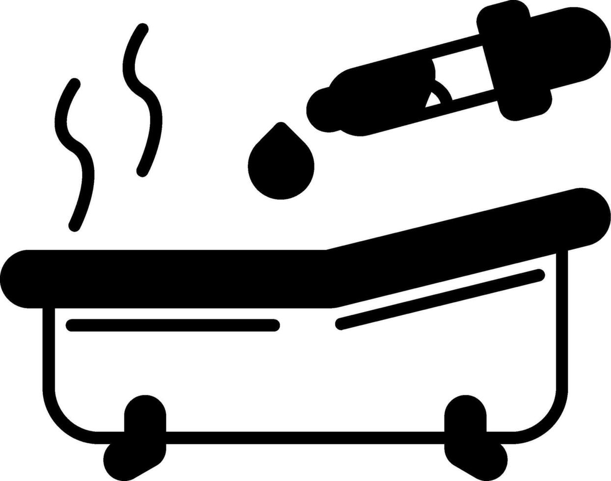 Bath Oil Glyph Icon vector