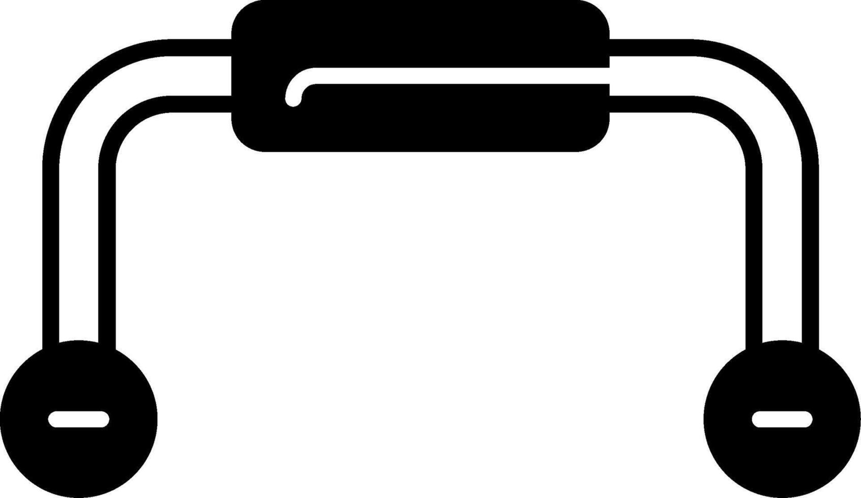 Extension Bar Glyph Icon vector