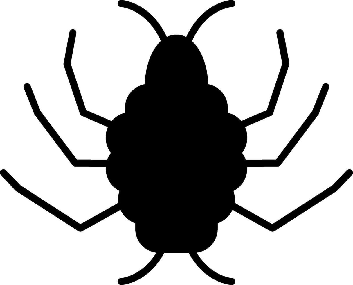 Parasite Glyph Icon vector