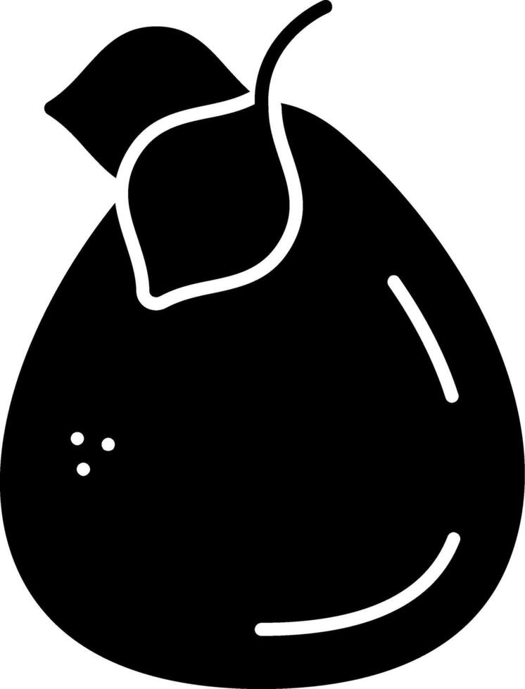 Loquat Glyph Icon vector