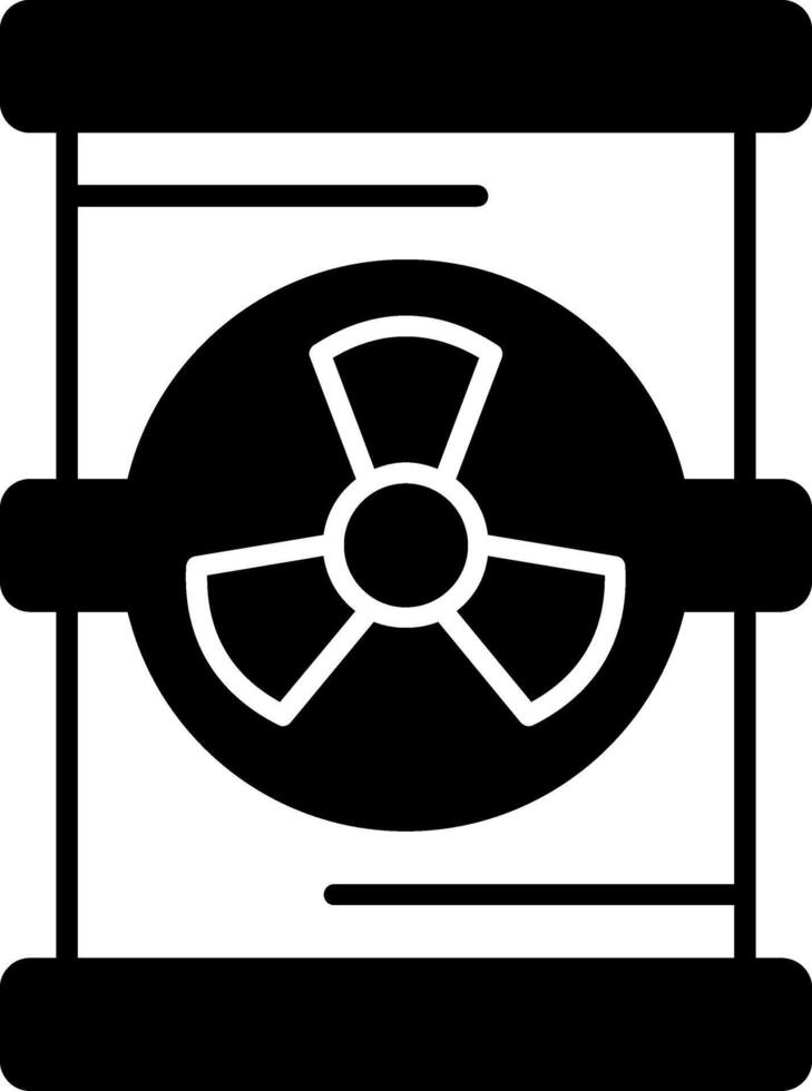 Medical Waste Glyph Icon vector