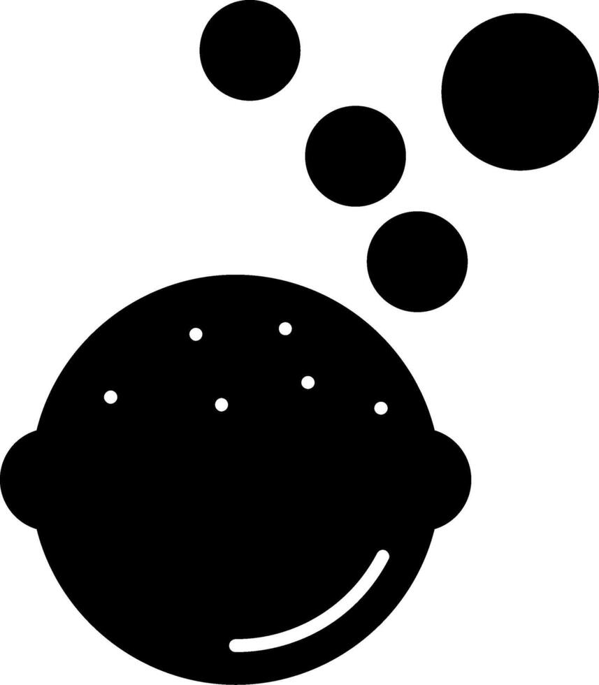 Bath Bomb Glyph Icon vector
