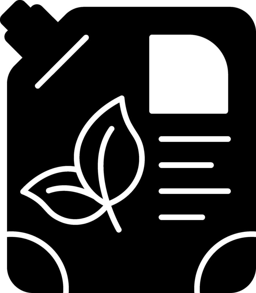 Oil Tank Glyph Icon vector
