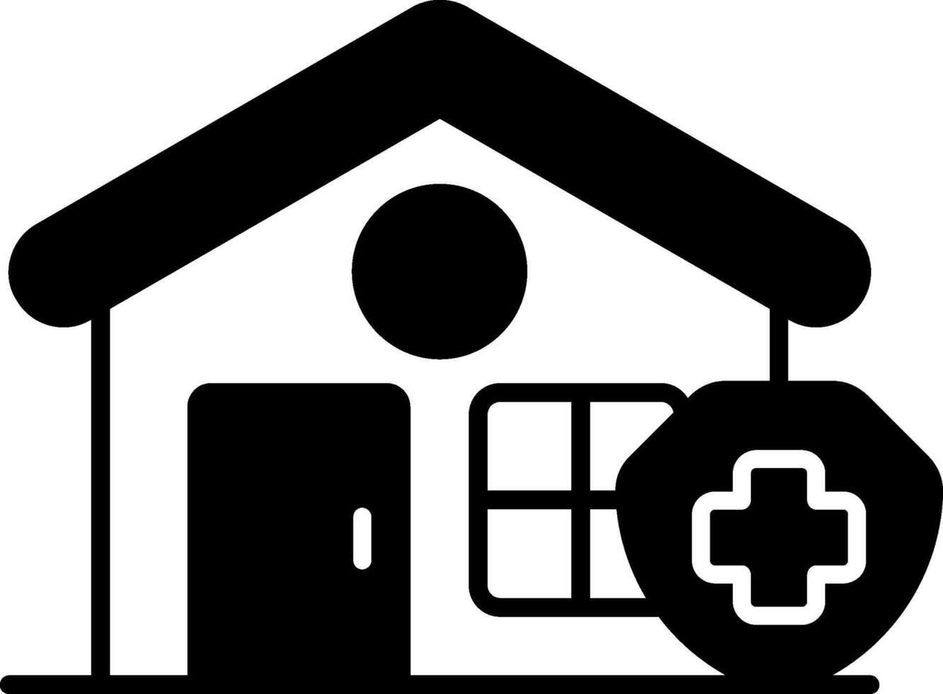 Quarantine Glyph Icon vector