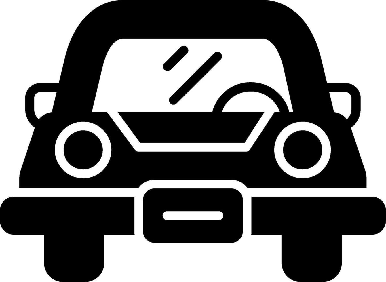 Car Glyph Icon vector