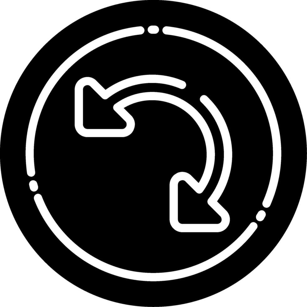 Piercing Arrow Glyph Icon vector