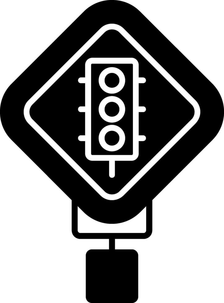Signal Ahead Glyph Icon vector