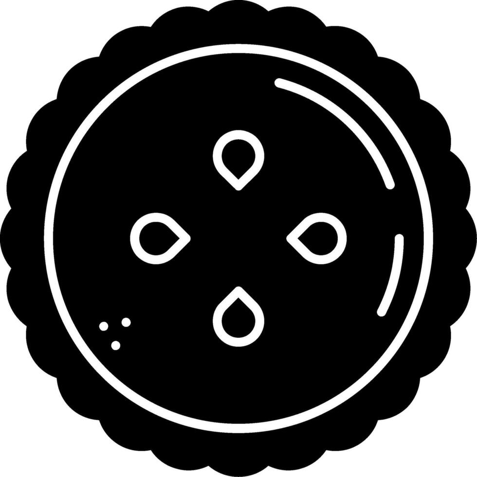 Sugar Apple Glyph Icon vector