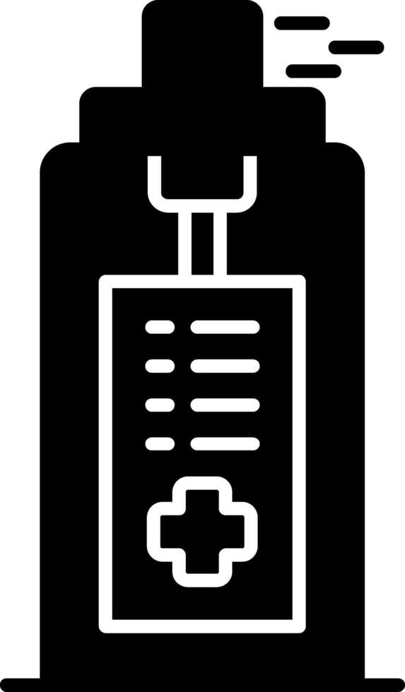 Disinfectant Spray Glyph Icon vector