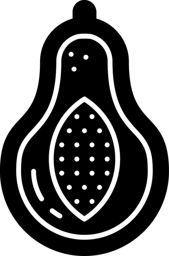 Pawpaw Glyph Icon vector