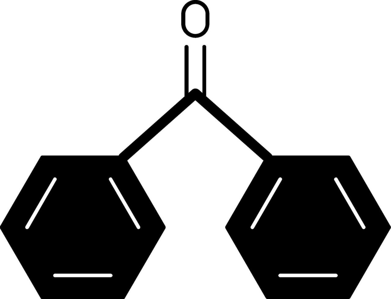 Benzophenone Glyph Icon vector