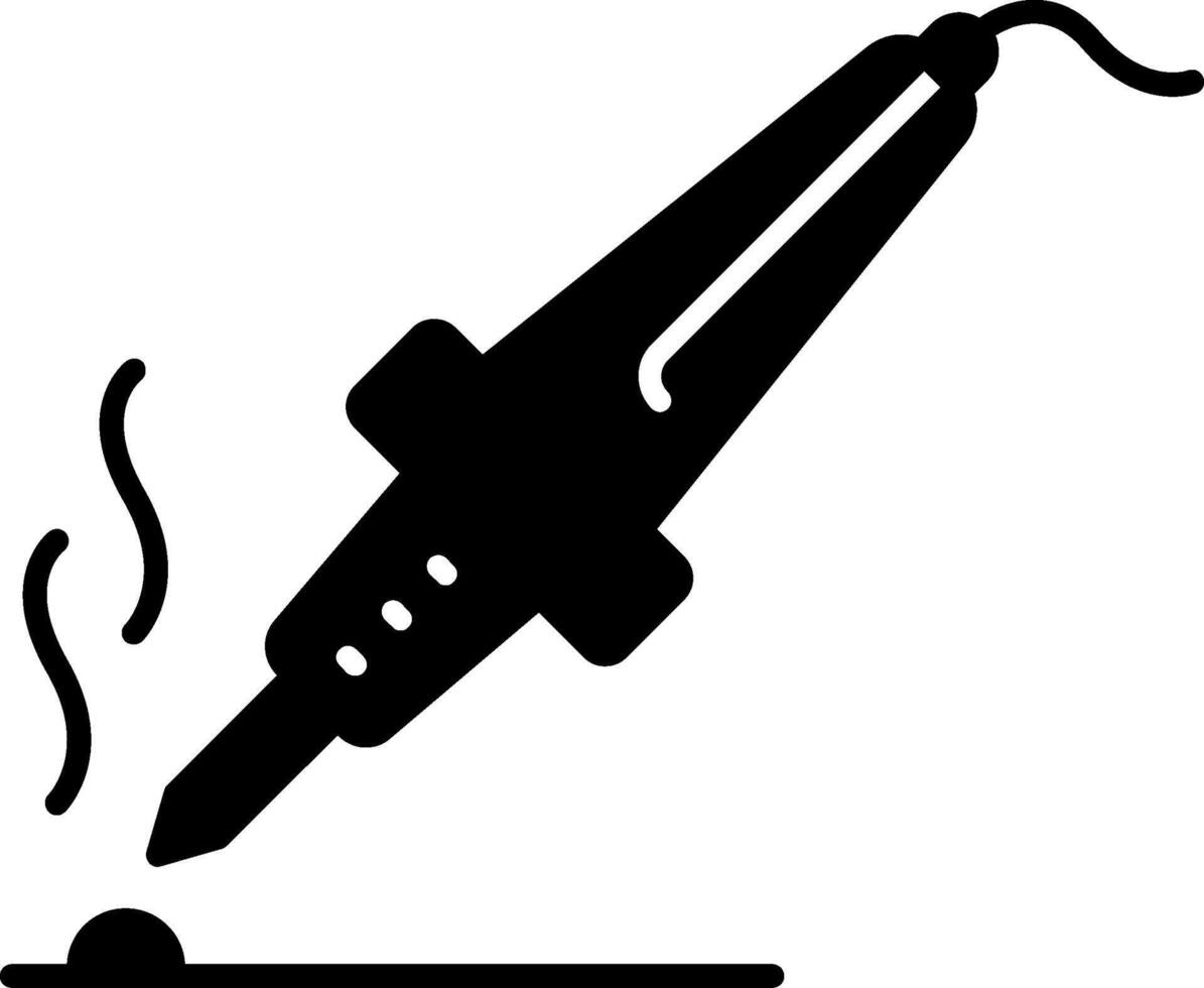 Soldering Station Glyph Icon vector