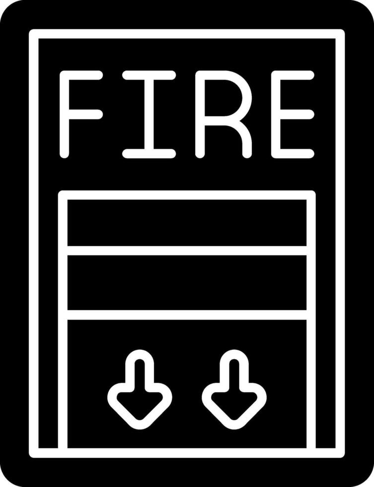 Safety Drill Glyph Icon vector