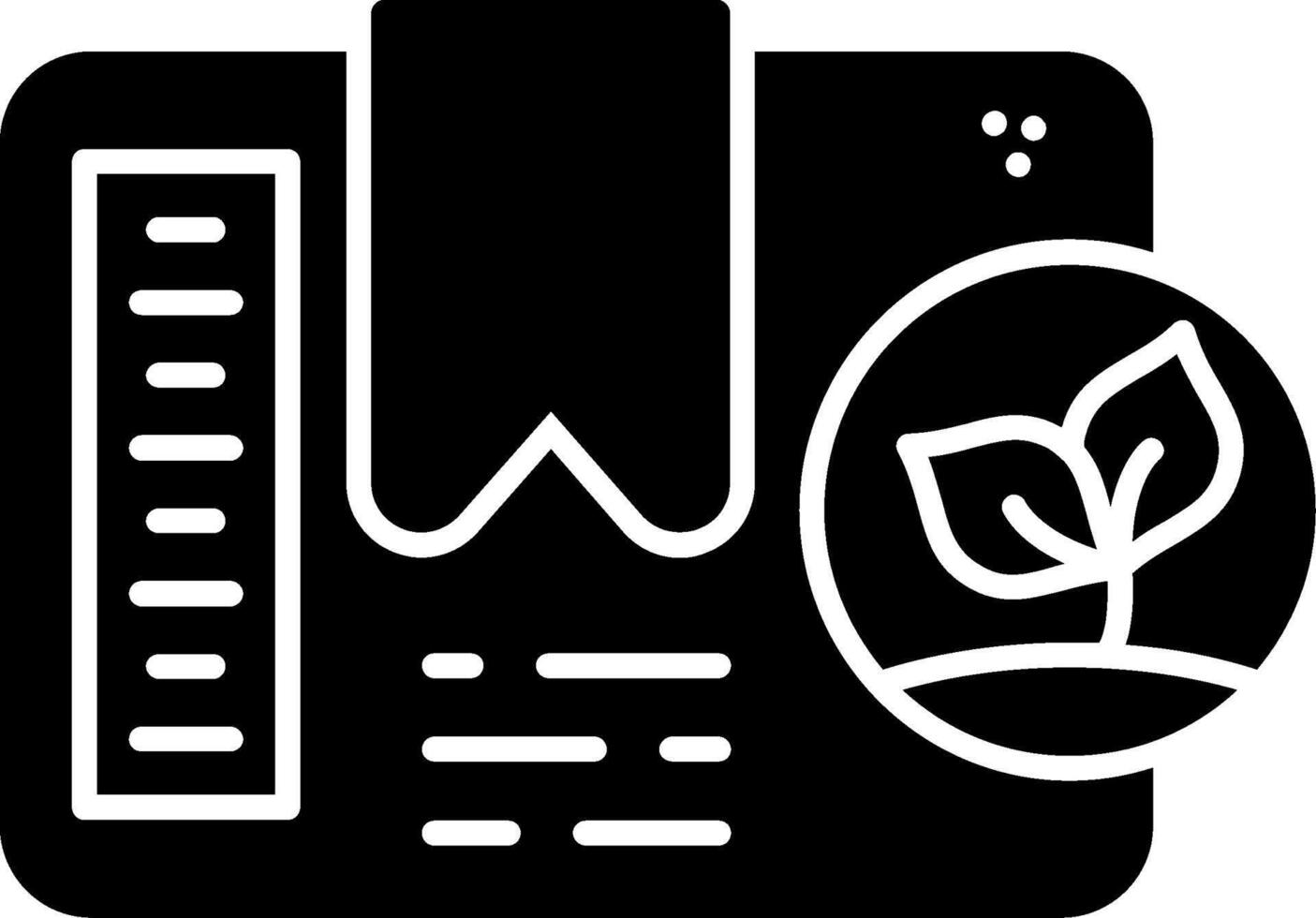 Compostable Glyph Icon vector