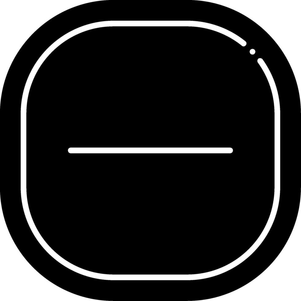 Minus Glyph Icon vector