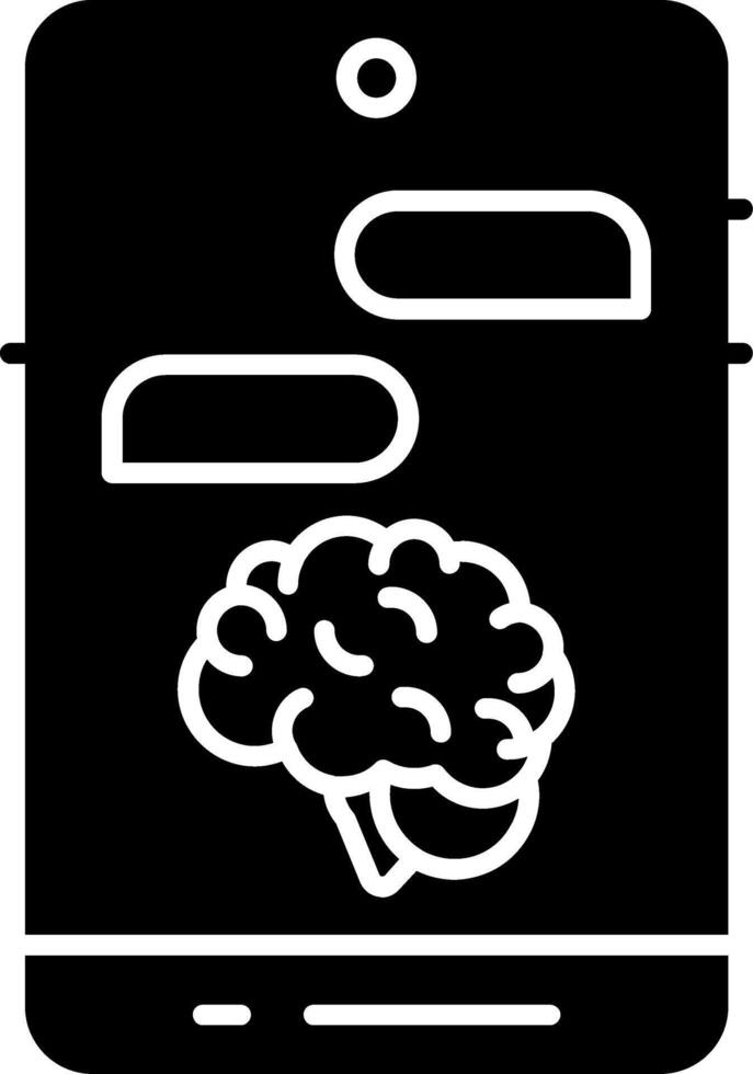 Crisis Text Glyph Glyph Icon vector