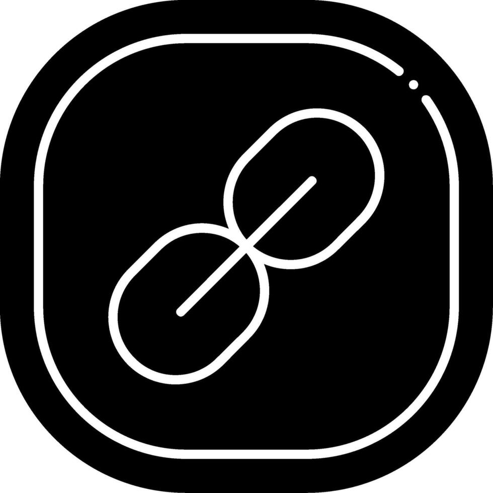 Link Glyph Icon vector