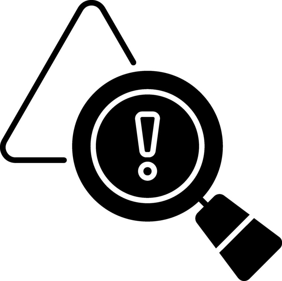 Incident Investigation Glyph Icon vector