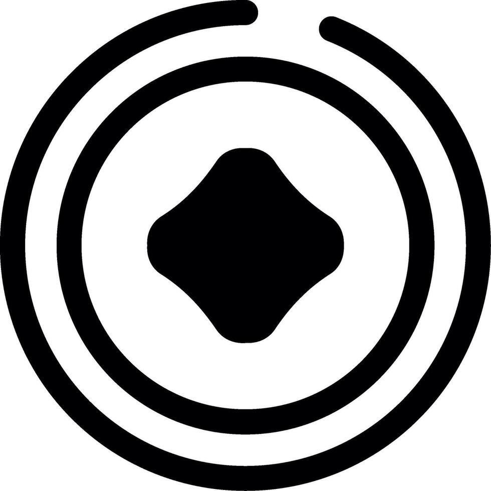 Menu Button Glyph Icon vector