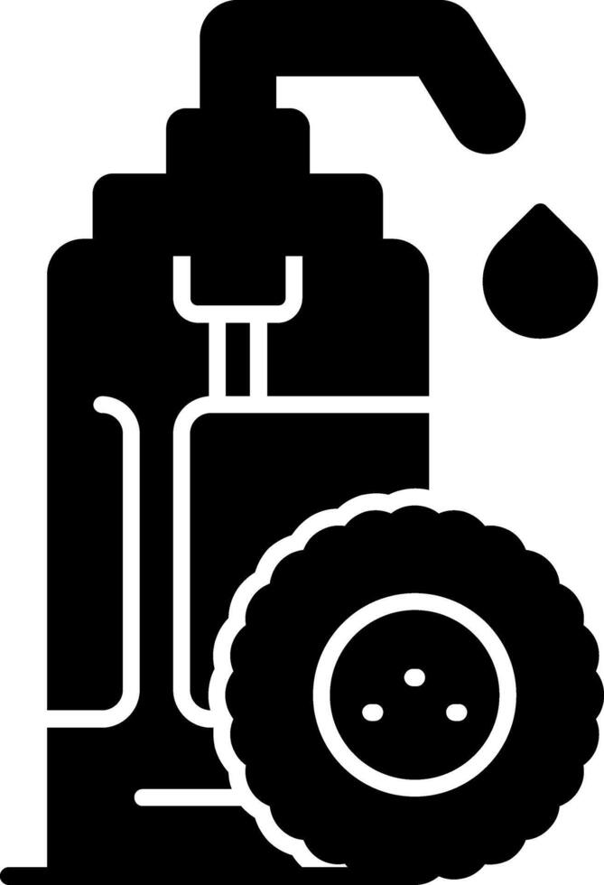 Blue Tansy Oil Glyph Icon vector