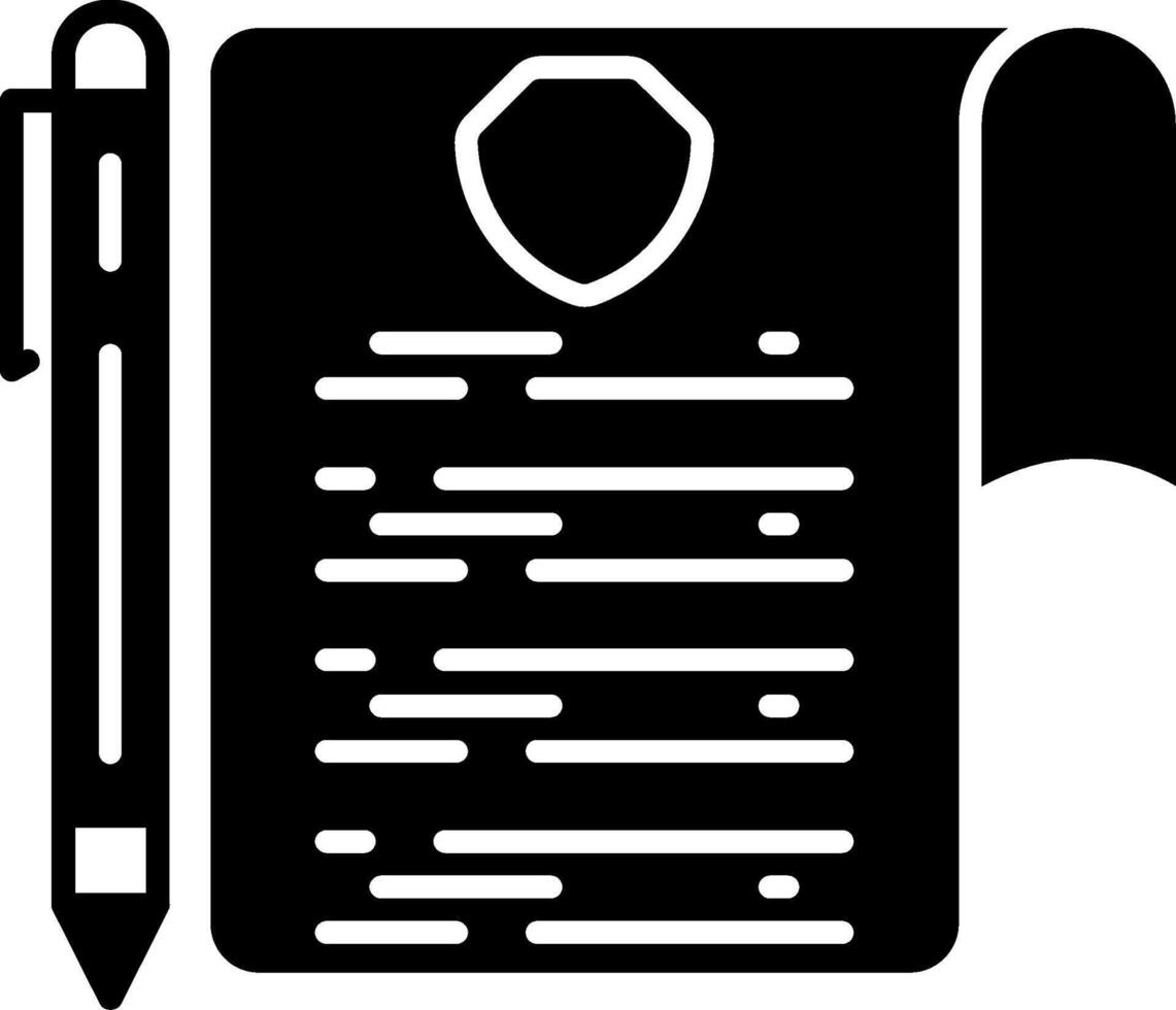 Policy Declaration Icon vector