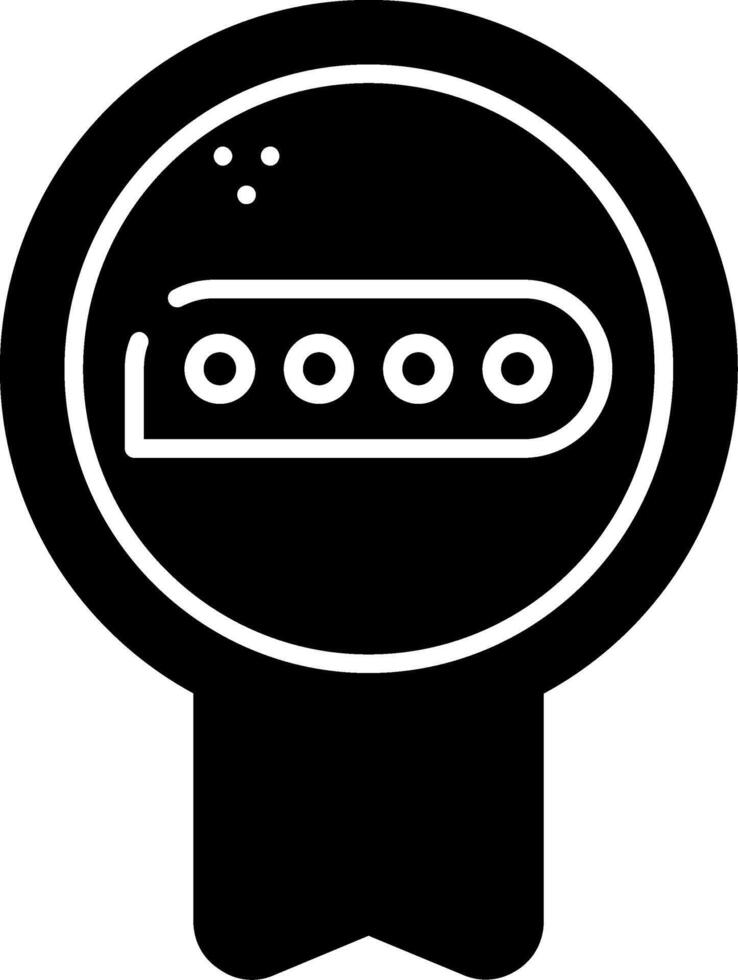 Comment Badge Glyph Icon vector