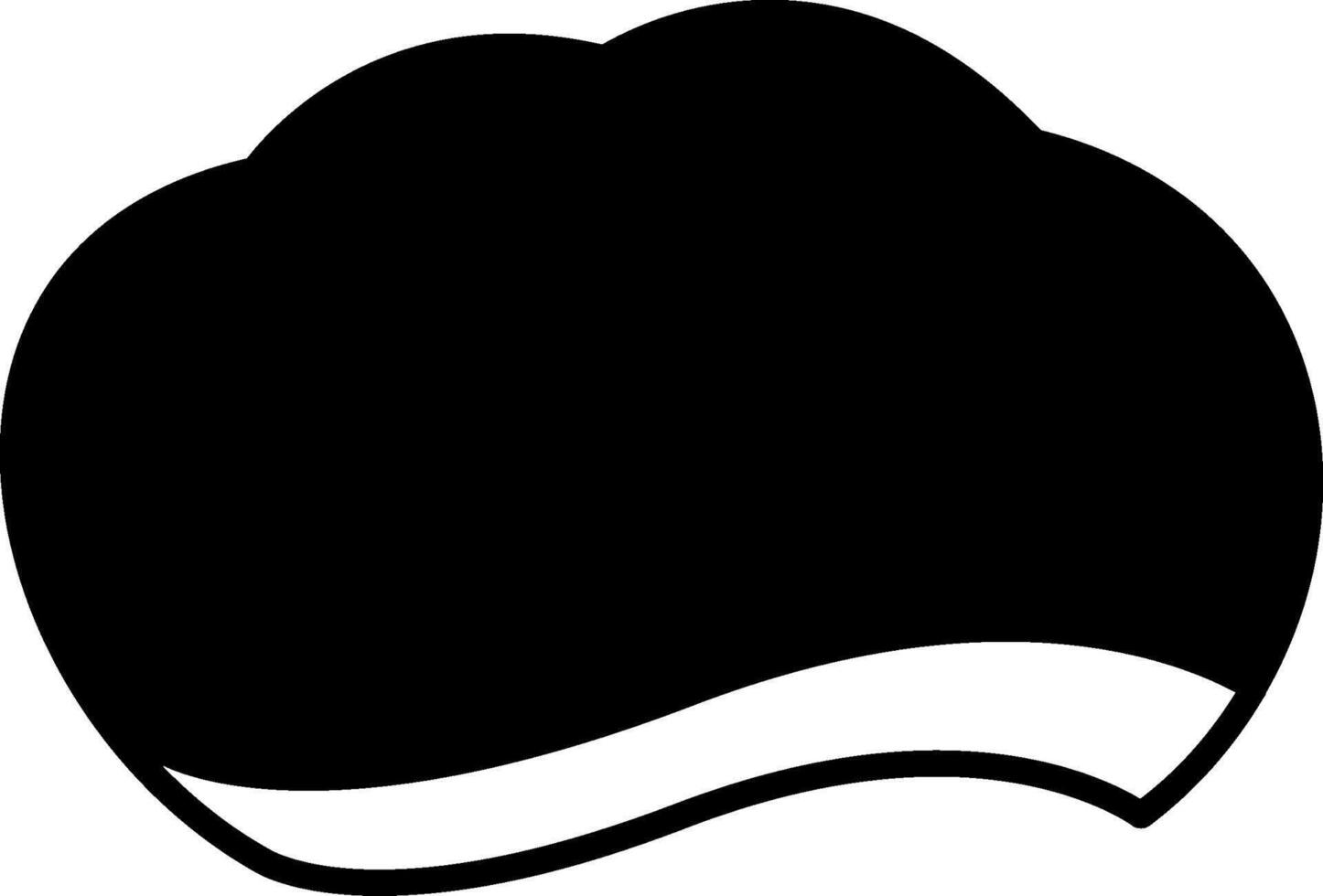 Surgical Cap Glyph Icon vector