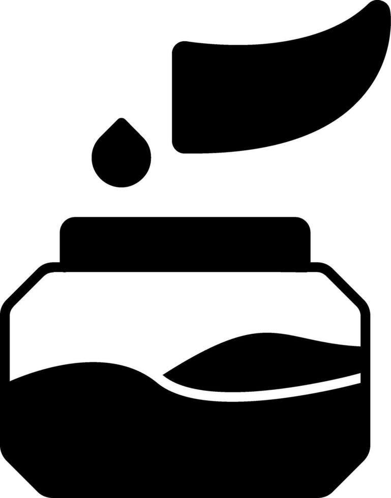 Aloe Vera Juice Glyph Icon vector