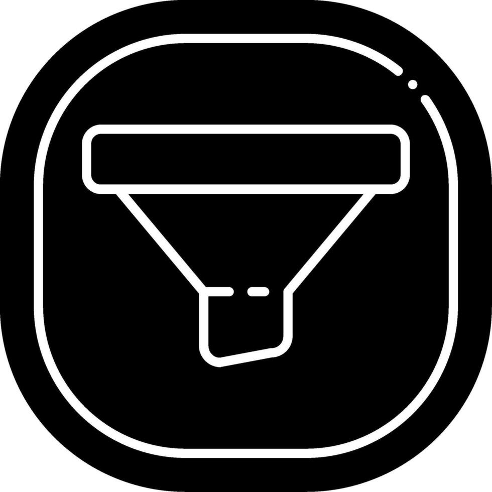 Filter Glyph Icon vector