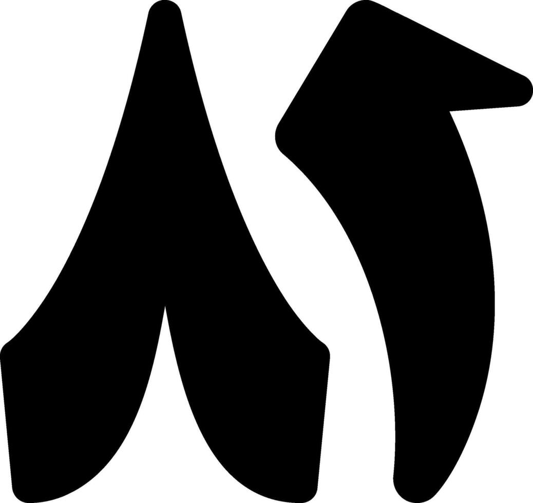 Wahid wa Thamaniyoon Glyph Icon vector