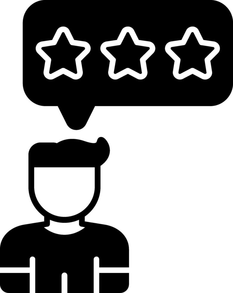 Feedback Set Glyph Icon vector