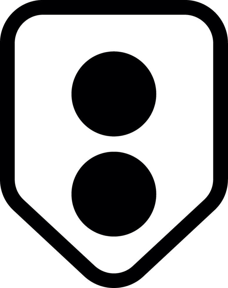 Mark Glyph Icon vector