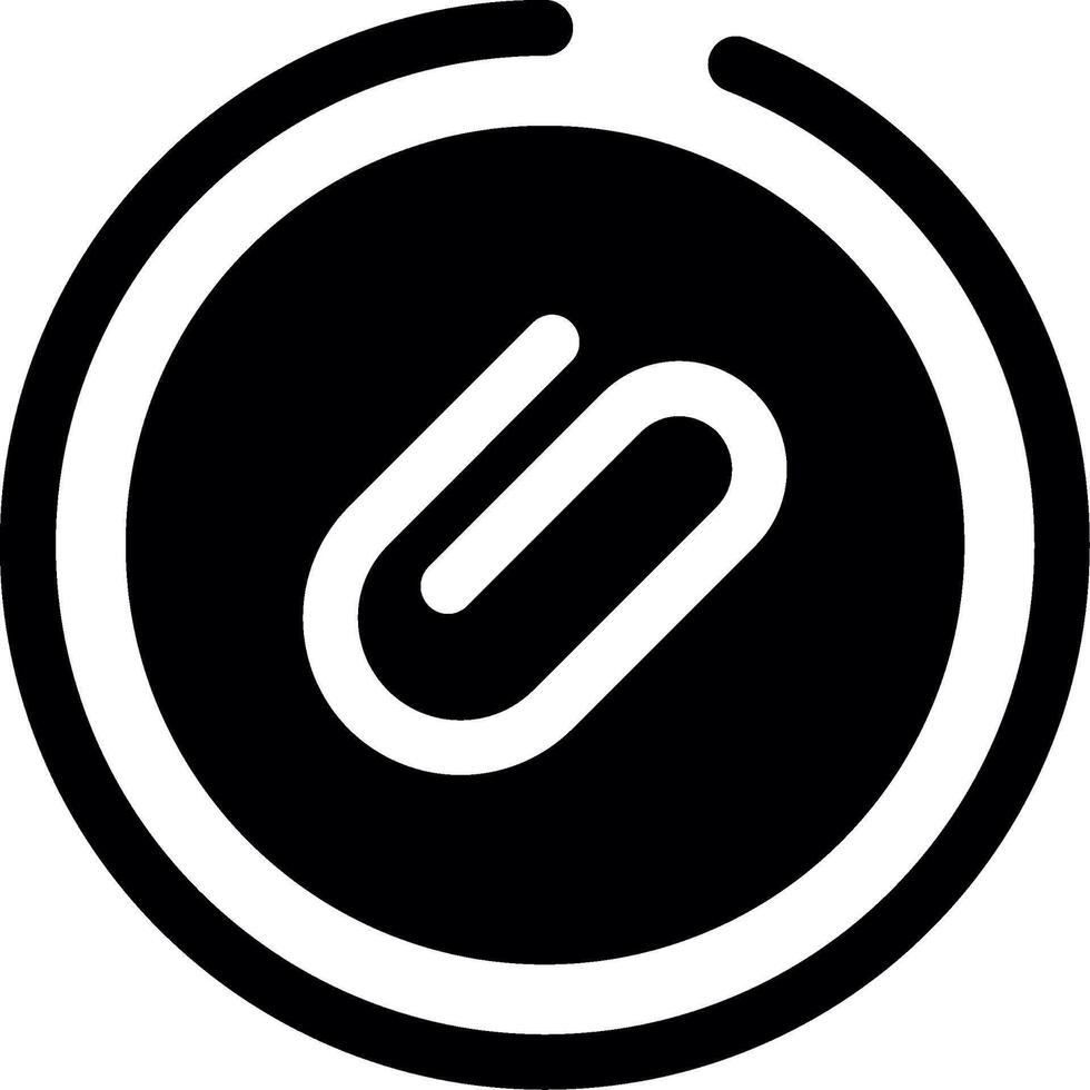 Attachment Glyph Icon vector