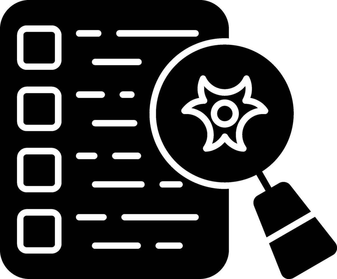 Hazard Identification Glyph Icon vector