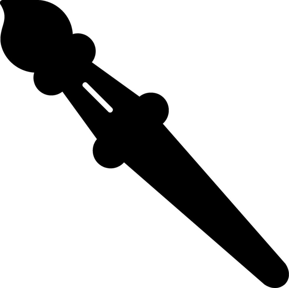 Paint Brush Glyph Icon vector
