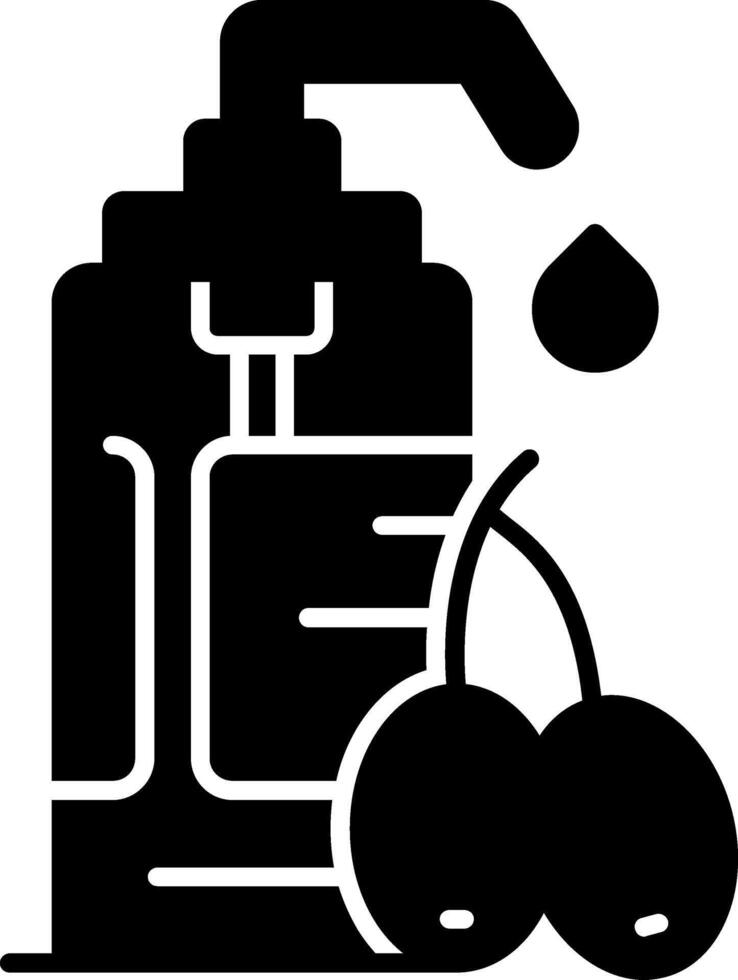 Sea Buckthorn Oil Glyph Icon vector