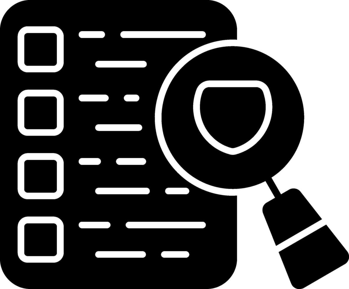 Safety Policy Glyph Icon vector