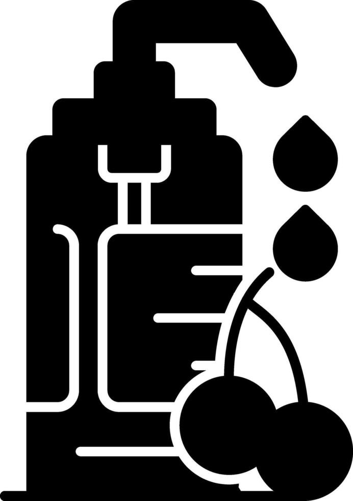 Tamanu Oil Glyph Icon vector