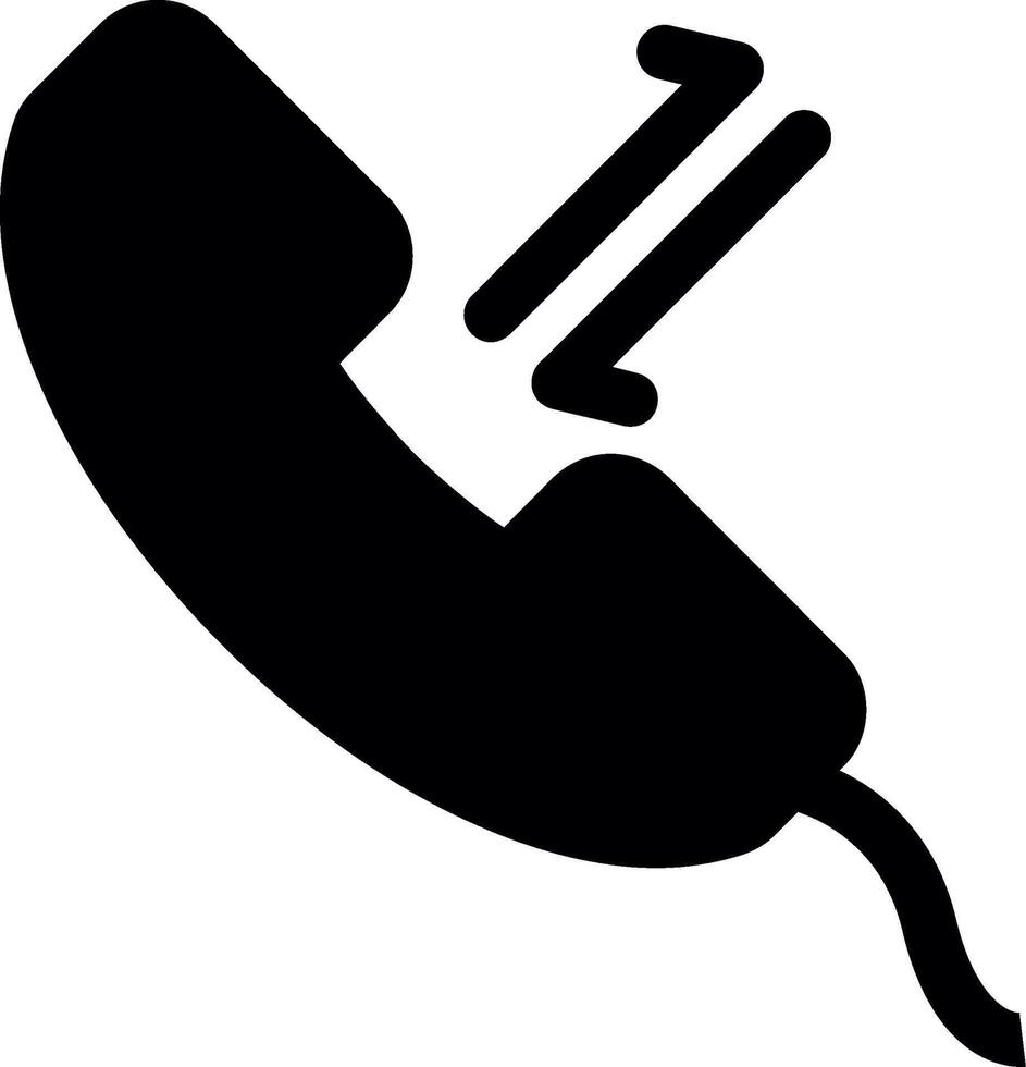 Ongoing Call Glyph Icon vector